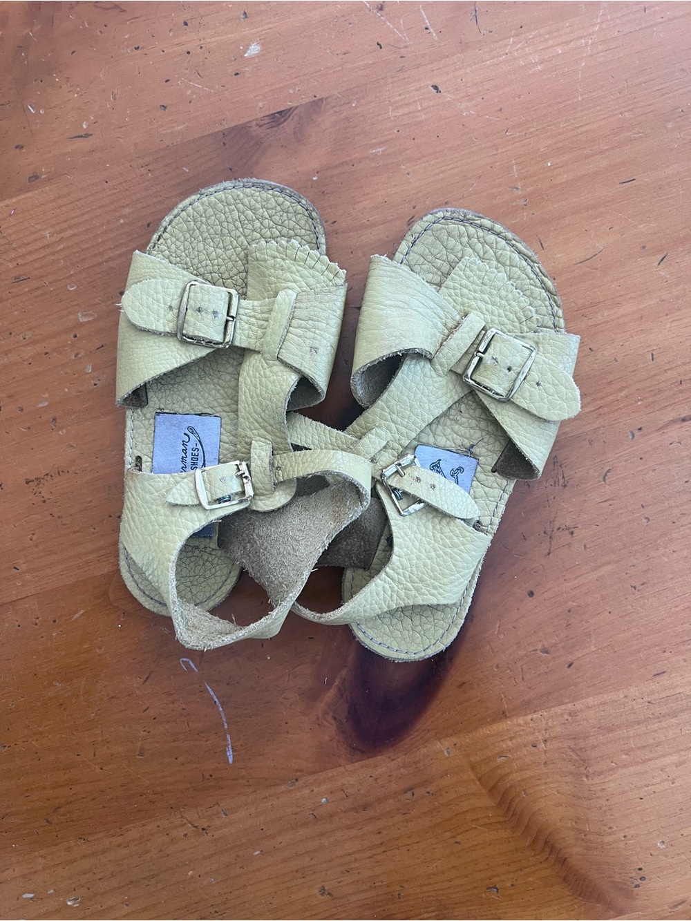 Zimmerman Kids Yellow Buckle Sandals